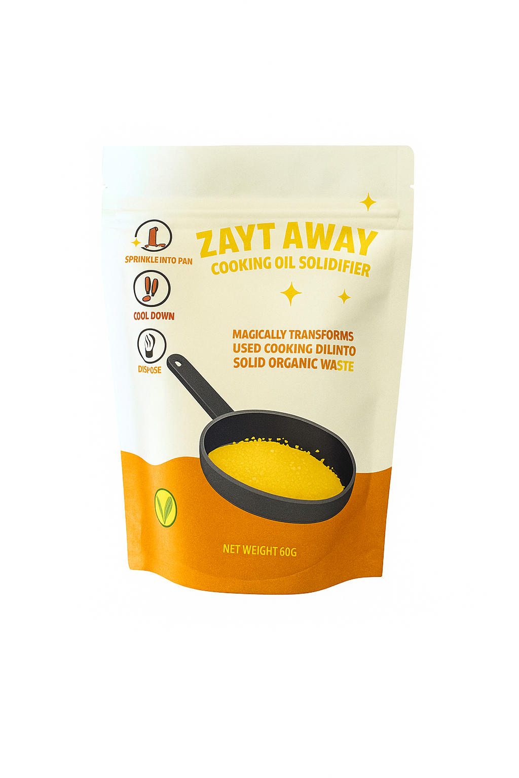 Zayt Away — Cooking Oil Solidifier Powder